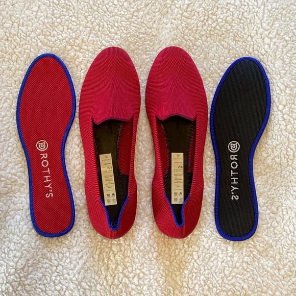 Rothy’s The Loafer Women’s Flats Red Color - Picture 4 of 7